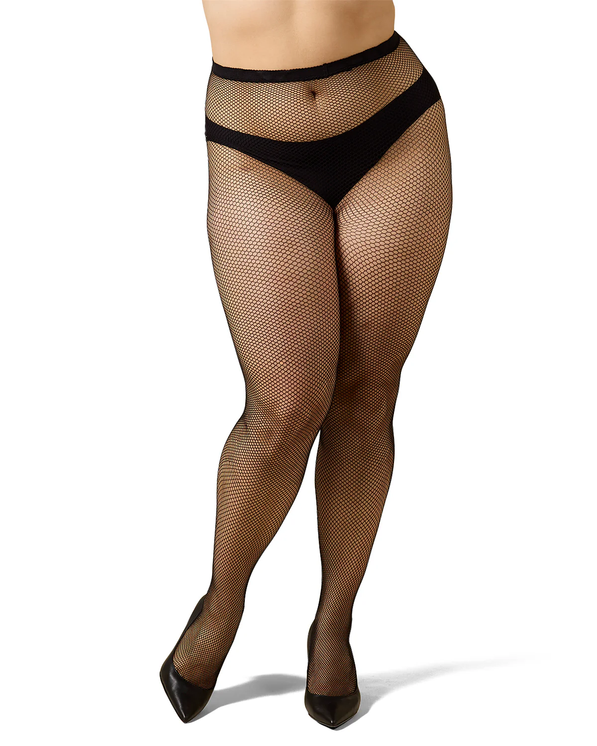 Plus Size Curvy Fishnet Tights