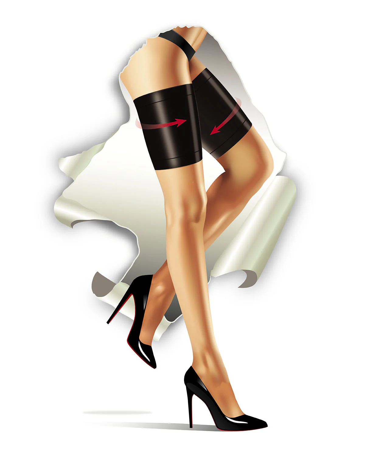 Women's BodySmootHers Anti Chafe Shaping Thigh Bands – Image 4