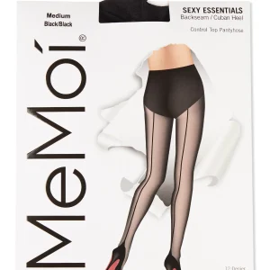 Control Top Pantyhose with Backseam & Cuban Heels
