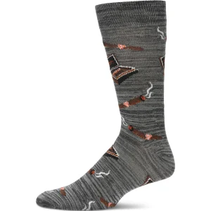 Smoker's Delight Cigar Bamboo Blend Men's Socks