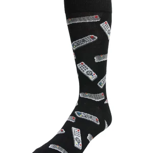 Control Center Remote Men's Bamboo Blend Crew Socks