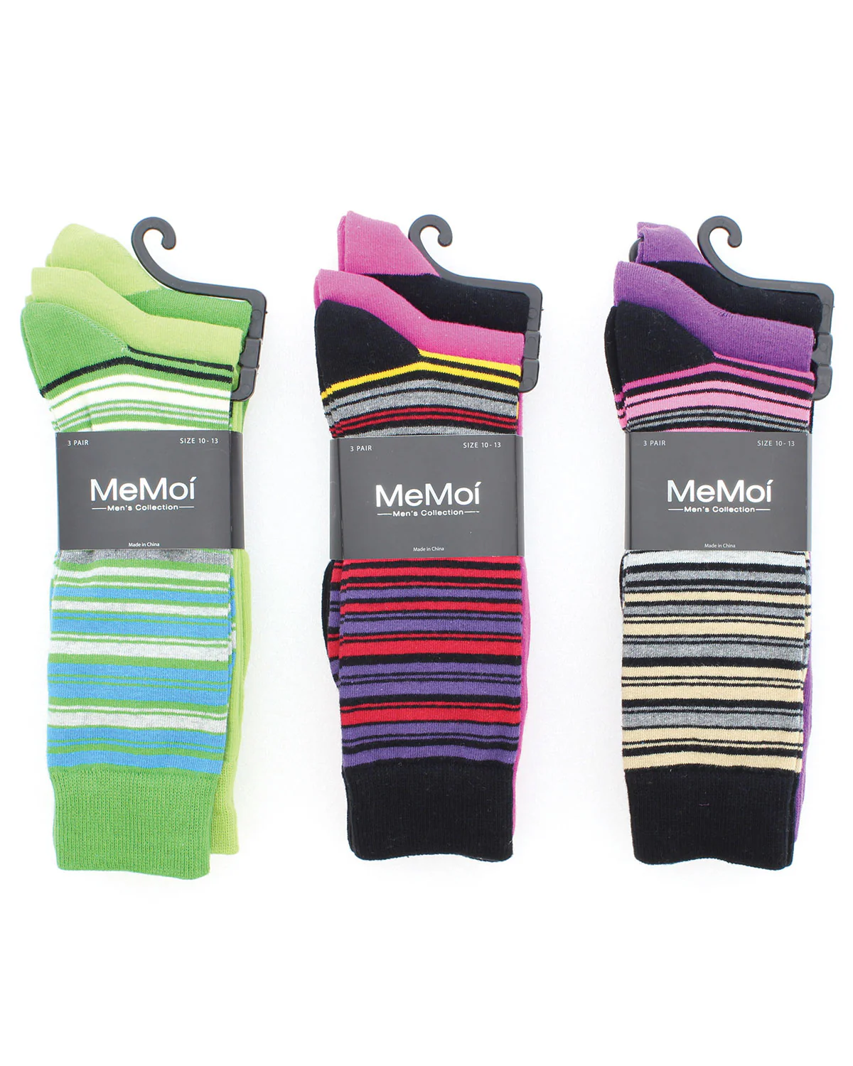 Striptrast Cotton Blend Crew Sock 3 Pack – Image 6