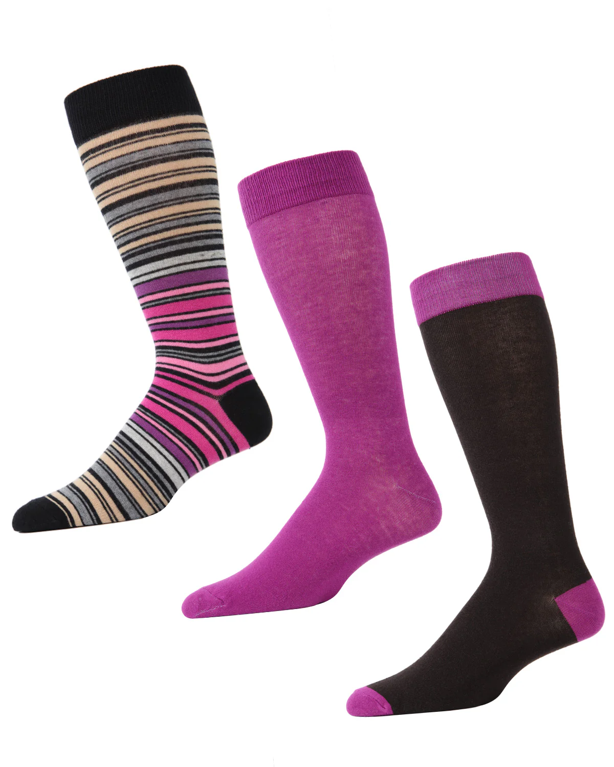 Striptrast Cotton Blend Crew Sock 3 Pack – Image 4