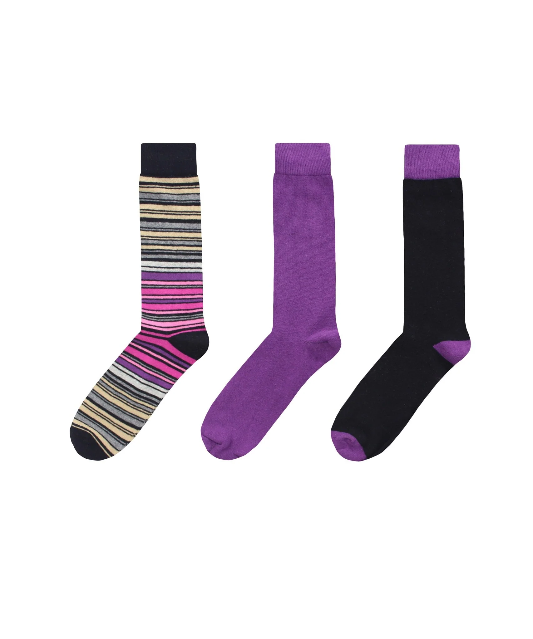 Striptrast Cotton Blend Crew Sock 3 Pack – Image 5