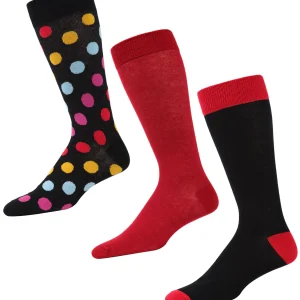 Dotagonal Cotton Blend Crew Sock 3 Pack