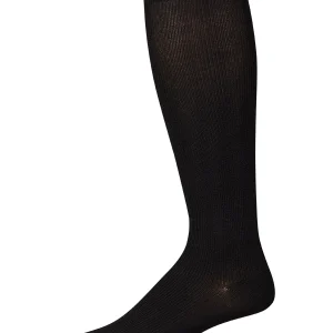 Men's Ribbed Modal-Blend Over-the-Calf Solid-Color Dress Sock