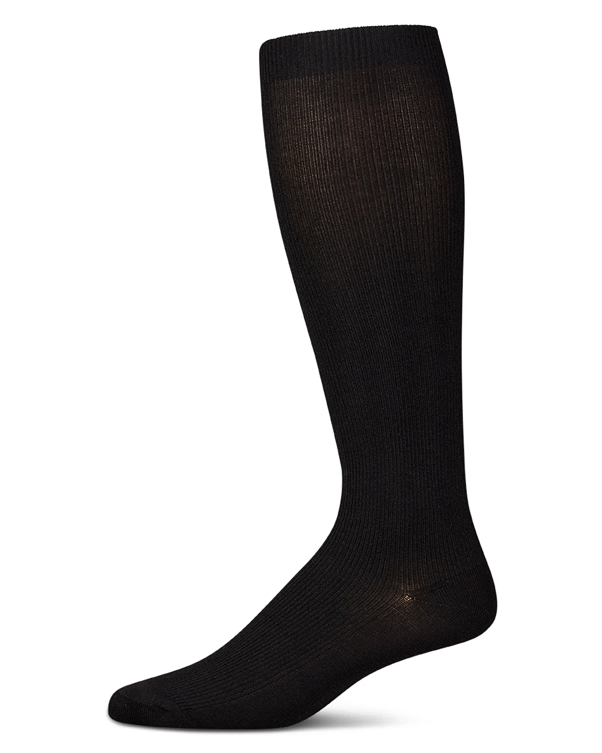 Men's Ribbed Modal-Blend Over-the-Calf Solid-Color Dress Sock – Image 2