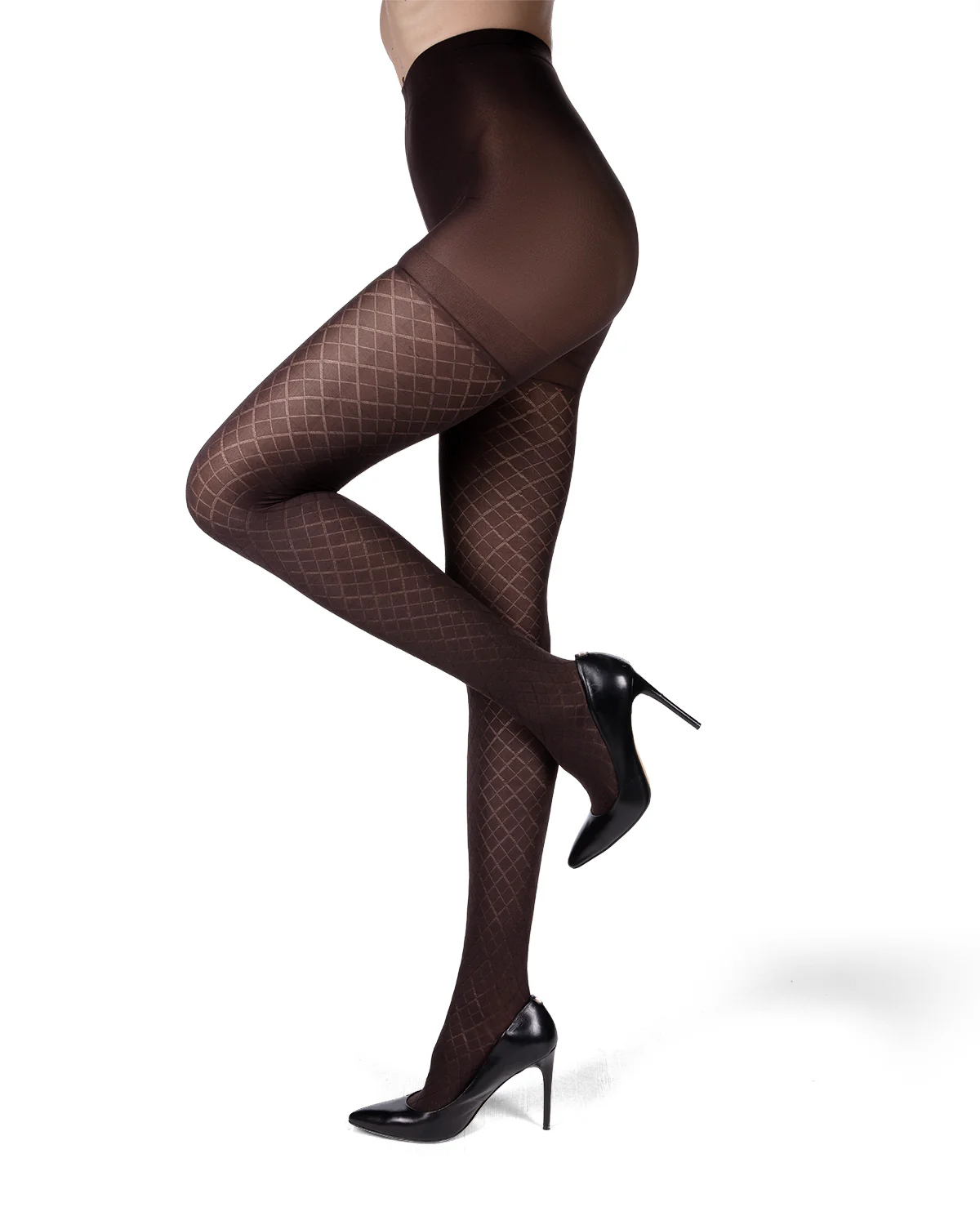 Diamond Argyle Control Top Tights – Image 9
