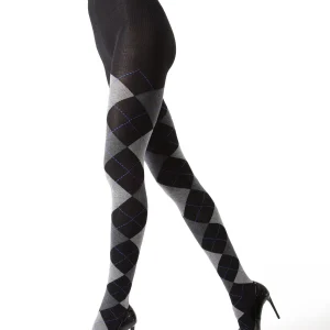 Textured Argyle Sweater Tights