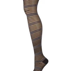 Women's Variegated Sheer Stripe Over The Knee Socks