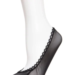 Women's Mesh and Lace No Show Liner Socks