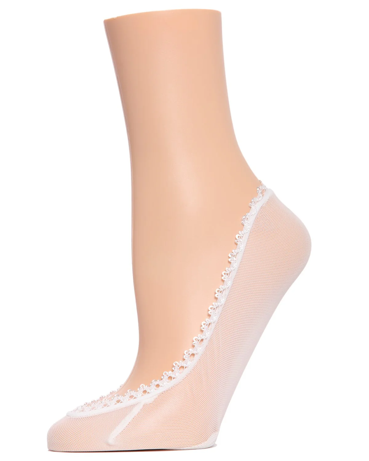 Women's Mesh and Lace No Show Liner Socks – Image 3