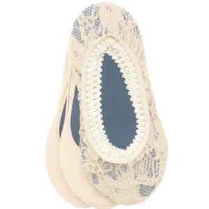 Lace Cotton Shoe Liners 3-Pack