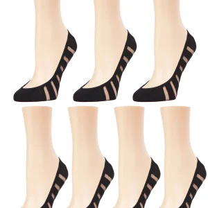 Women's 7 Pair Pack Breathable/Solid Micro Liner Socks