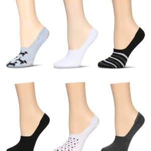 Women's 6 Pair Pack Dogs High Cut Liner Socks