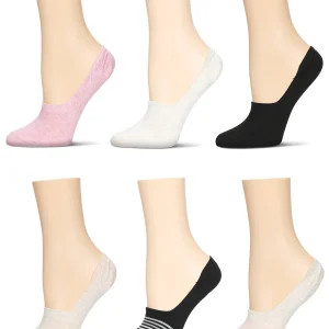 Women's 6 Pair Pack Gradient Stripes High Cut Liners