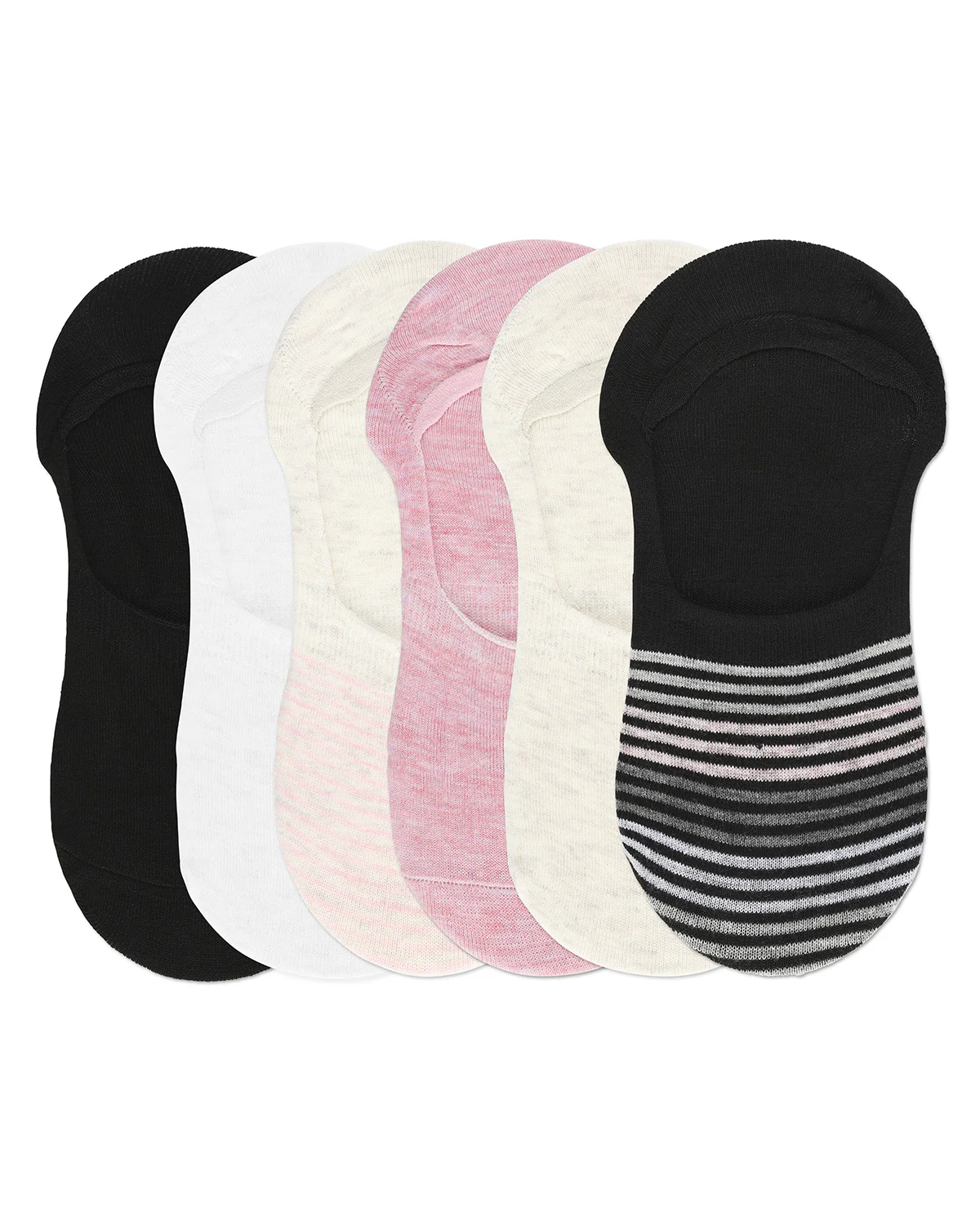 Women's 6 Pair Pack Gradient Stripes High Cut Liners – Image 5