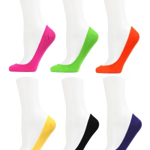 Women's 6 Pair Pack Microfiber No Show Liner Socks