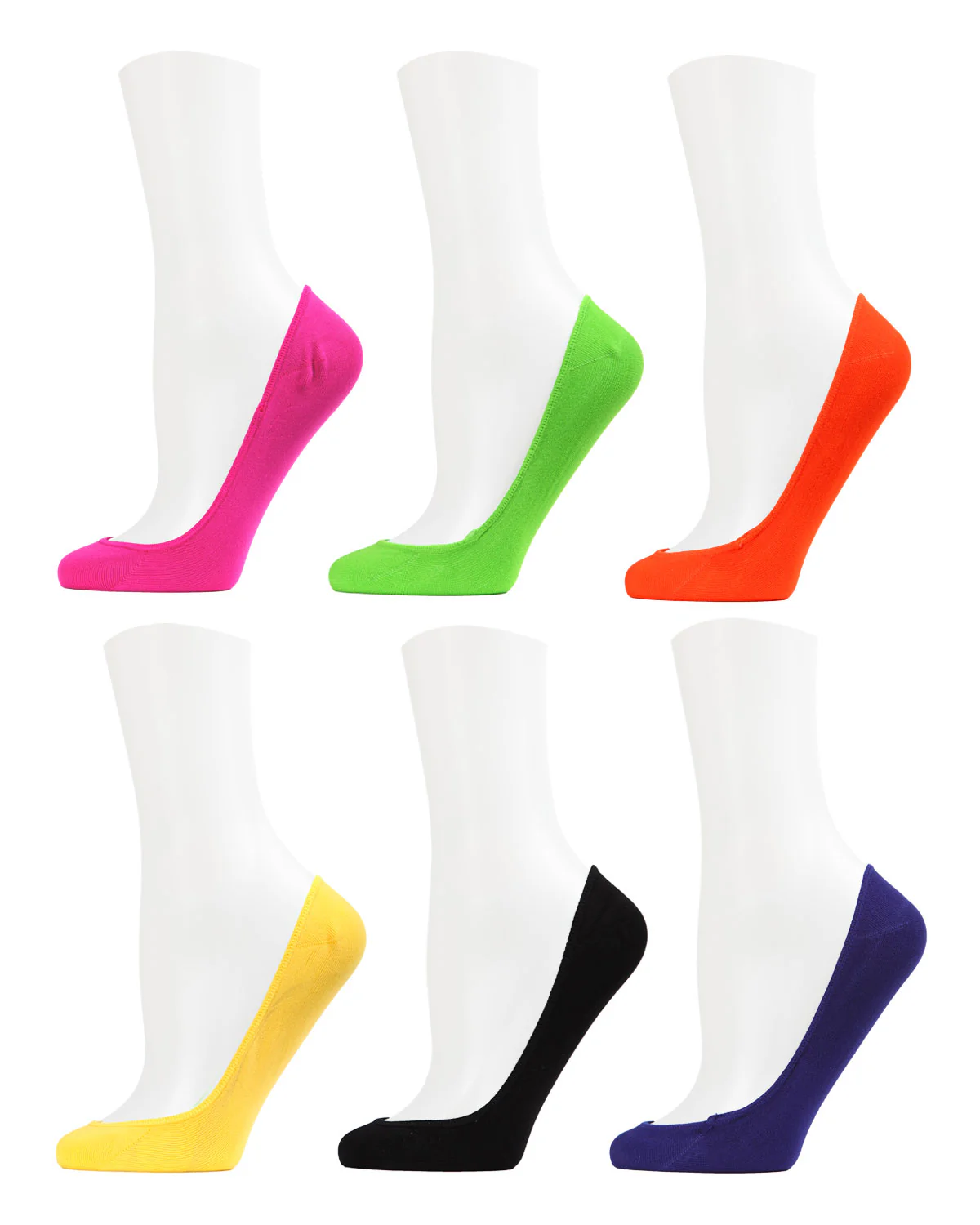 No-Show Microfiber Shoe Liners 6-Pack – Image 2