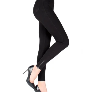 Women's Zipper Ankle Jean Leggings