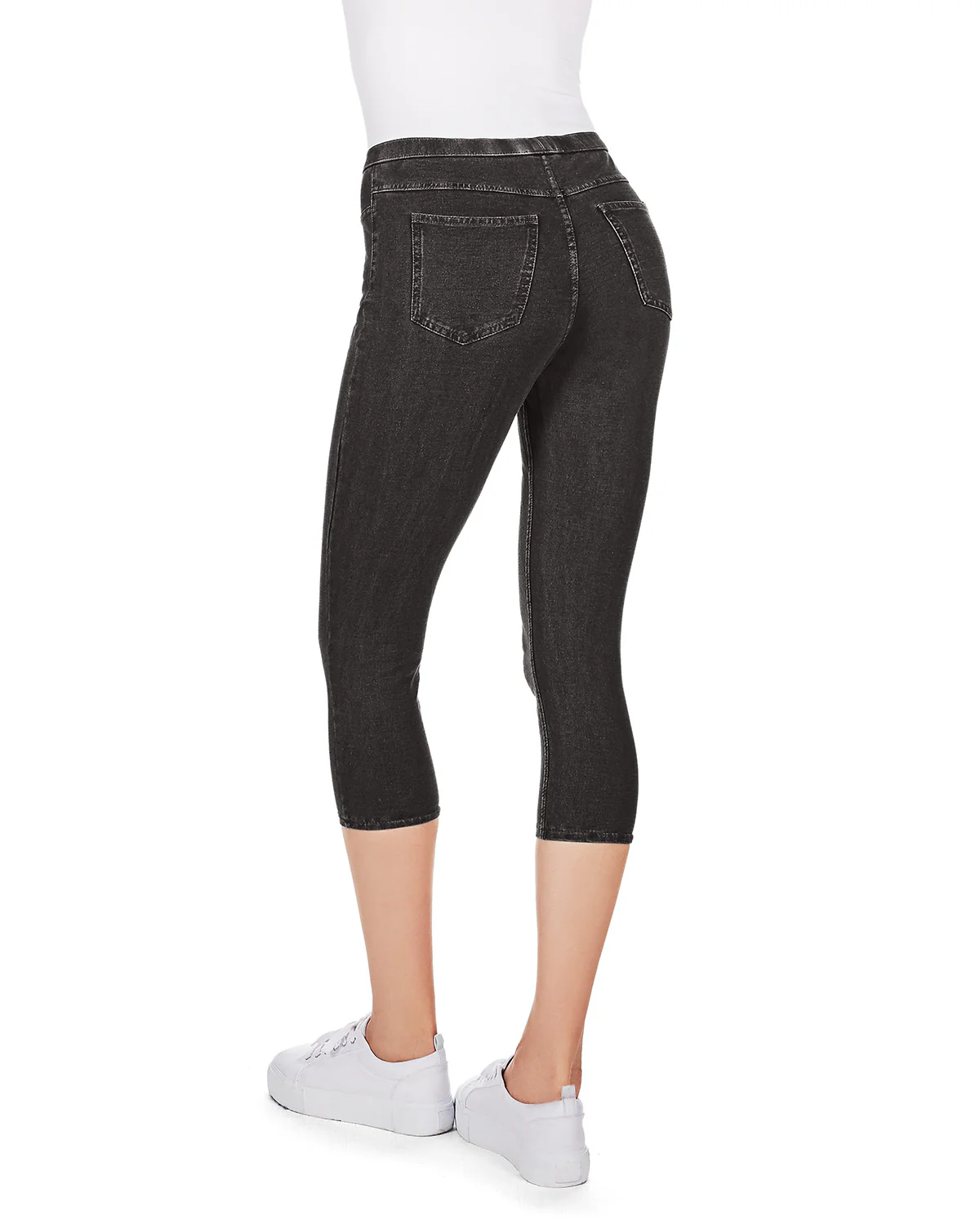 Priga Denim Cotton Capri Jean Leggings – Image 8