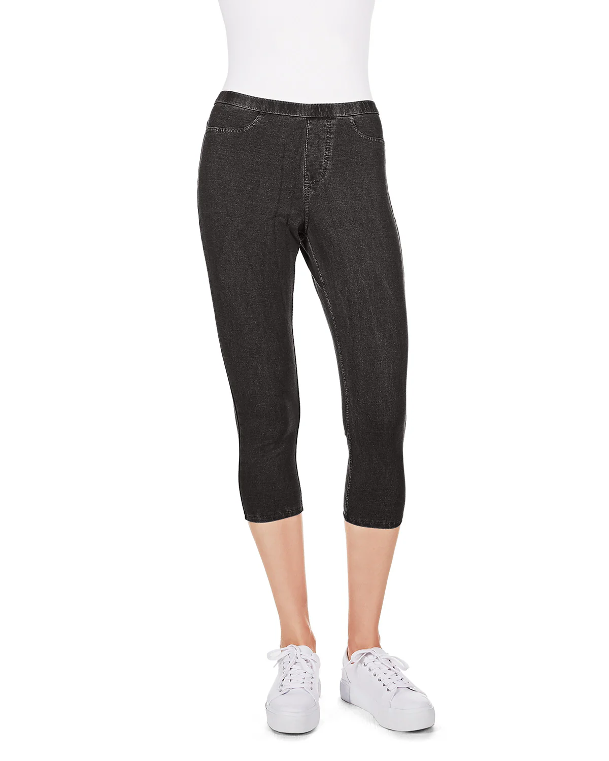 Priga Denim Cotton Capri Jean Leggings – Image 7