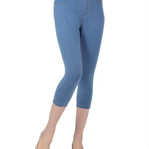 Priga Denim Cotton Capri Jean Leggings