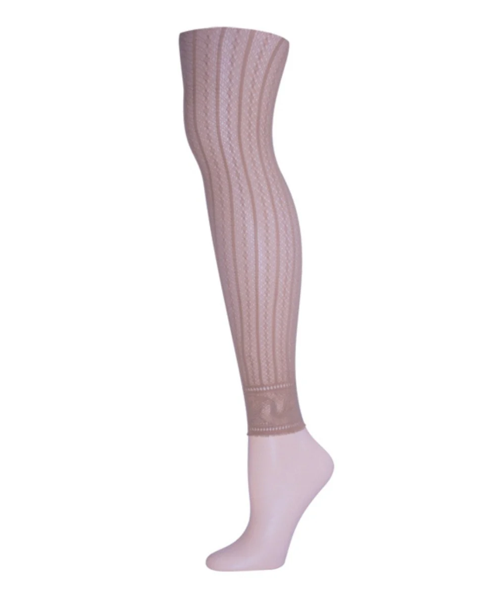 Moonlight Blue Linear Footless Net Tights – Image 7