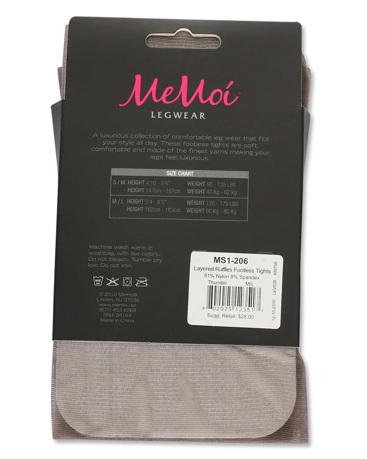 Layered Ruffles Sheer Footless Tights – Image 7