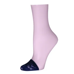 Floral Lace Toe Covers with Scalloped Edge