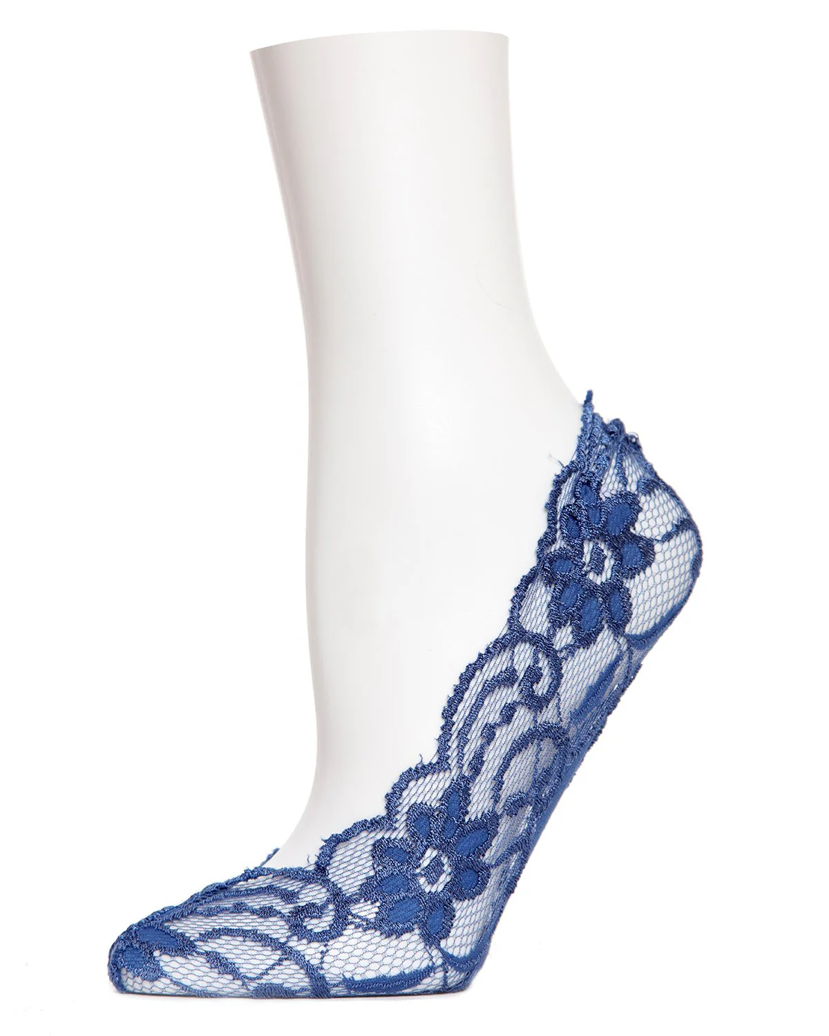 Women's Lacy Floral No Show Liner Socks – Image 2