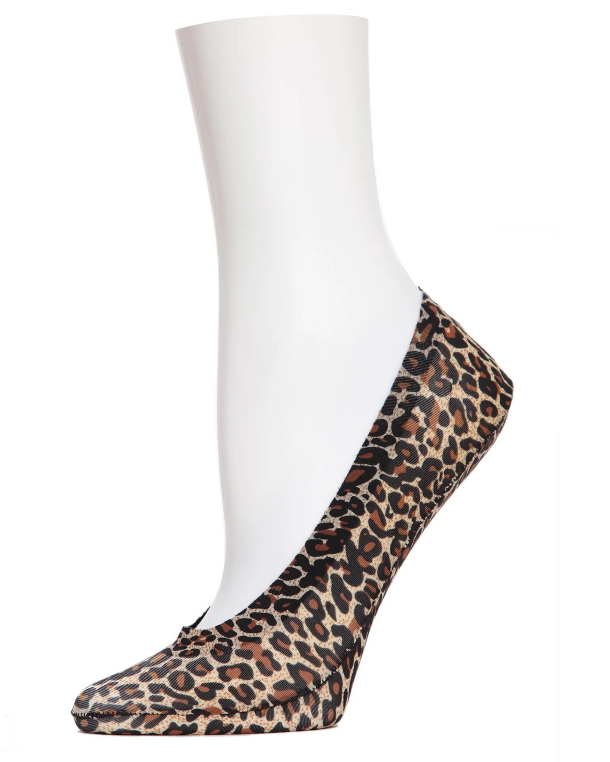Leopard Print No-Show Liner Socks – Image 2