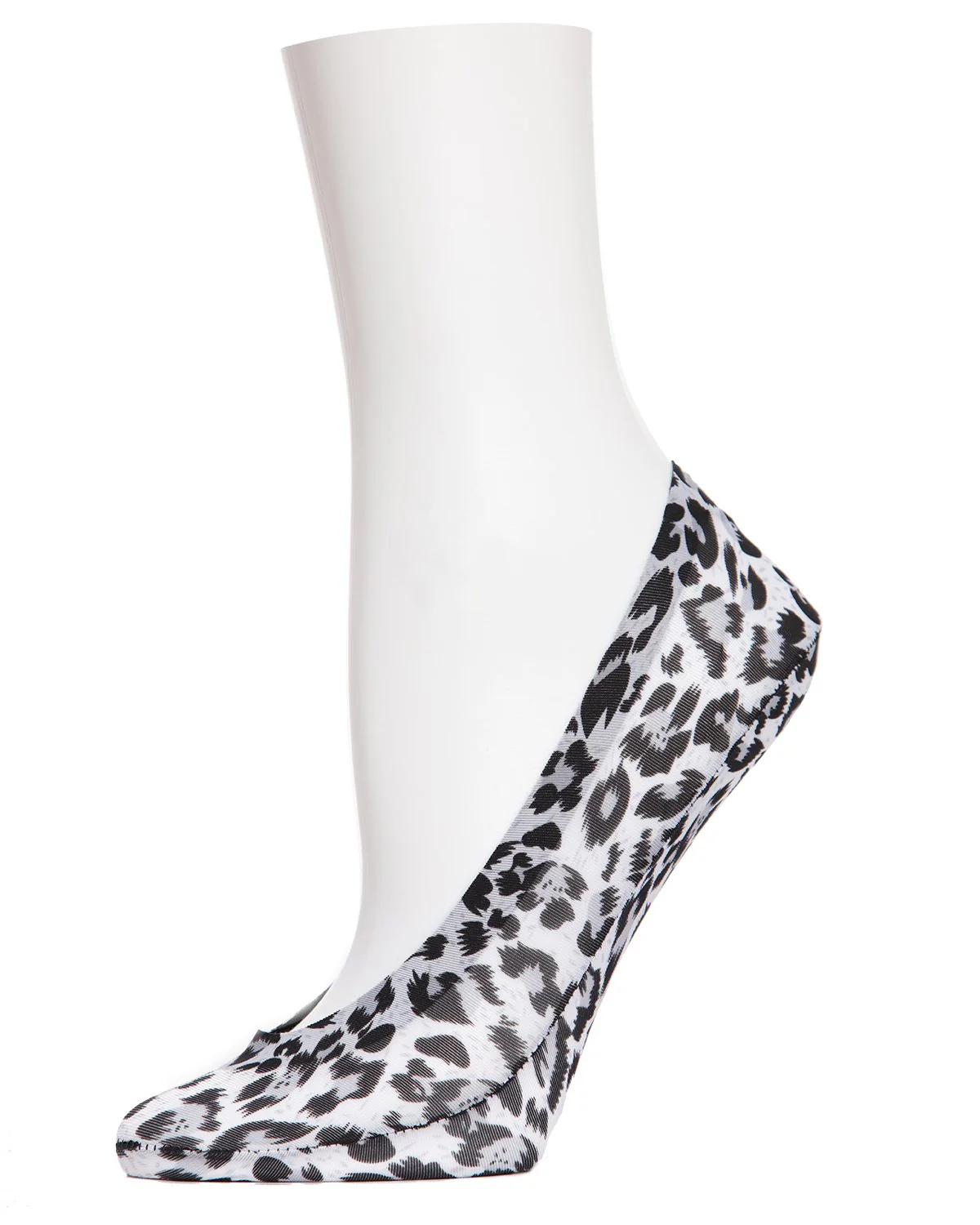 Leopard Print No-Show Liner Socks – Image 3