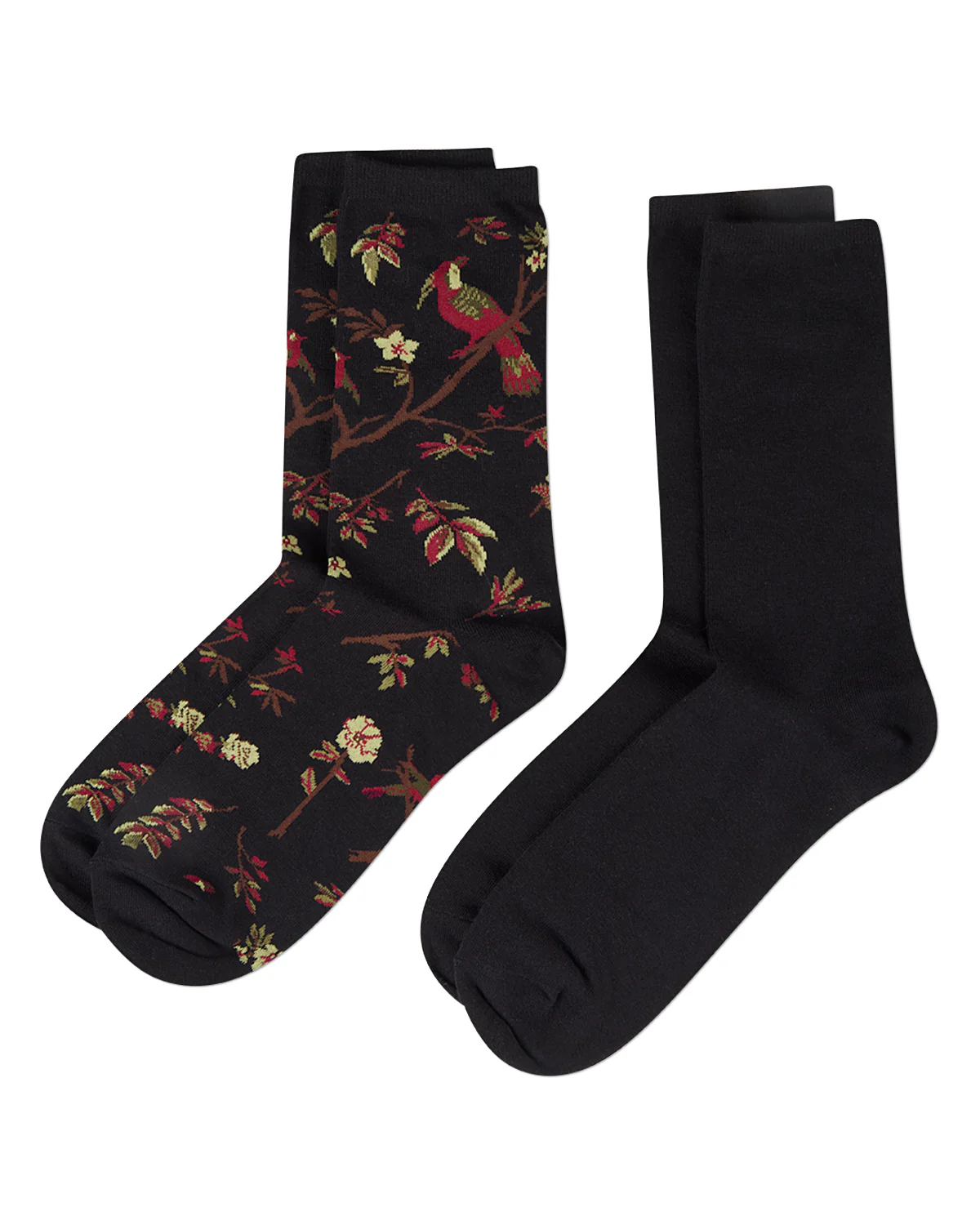 Exotic Birds Cotton Blend Crew Socks 2 Pack – Image 3