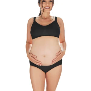 Women's Low-Waist Nylon Maternity Briefs