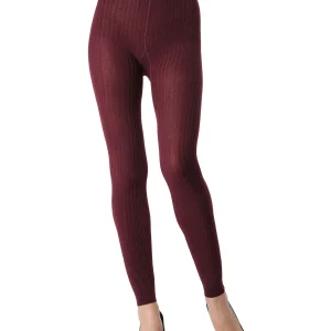 Footless Ribbed Sweater Tights