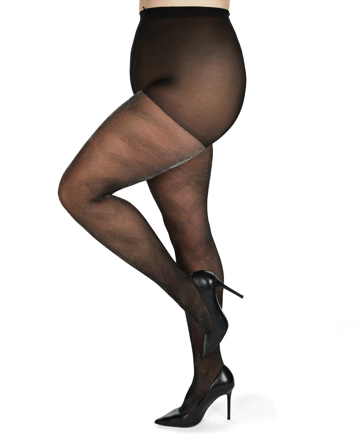 Statement Shimmer Sheer Tights – Image 6