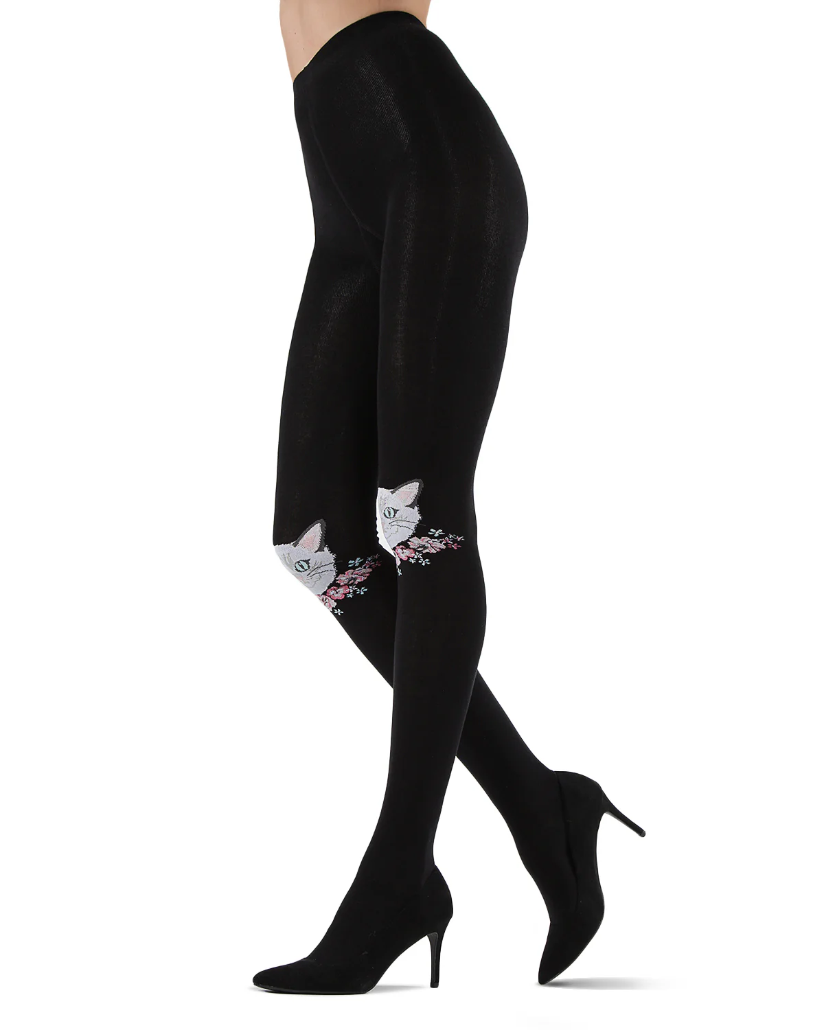 Cat Face Design Sweater Tights – Image 4
