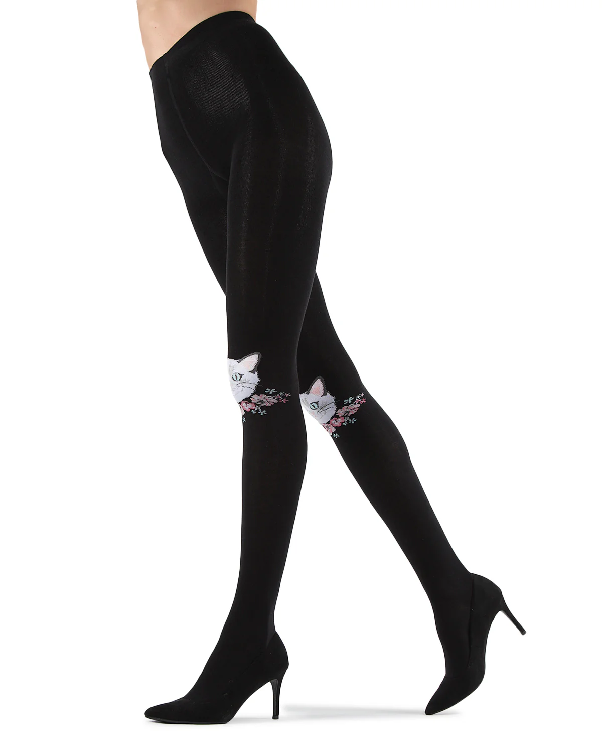 Cat Face Design Sweater Tights – Image 5