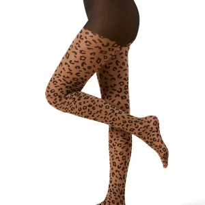 Women's Leopard Print Sheer Nylon Tights