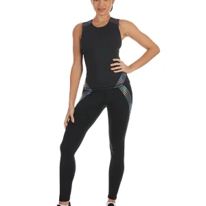 Reflective Rainbow Smoothing Stretch Athletic Tank Top