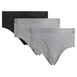 3 Pair Men's Cool Cotton Stretch Classic-Fit Tag-Free Briefs