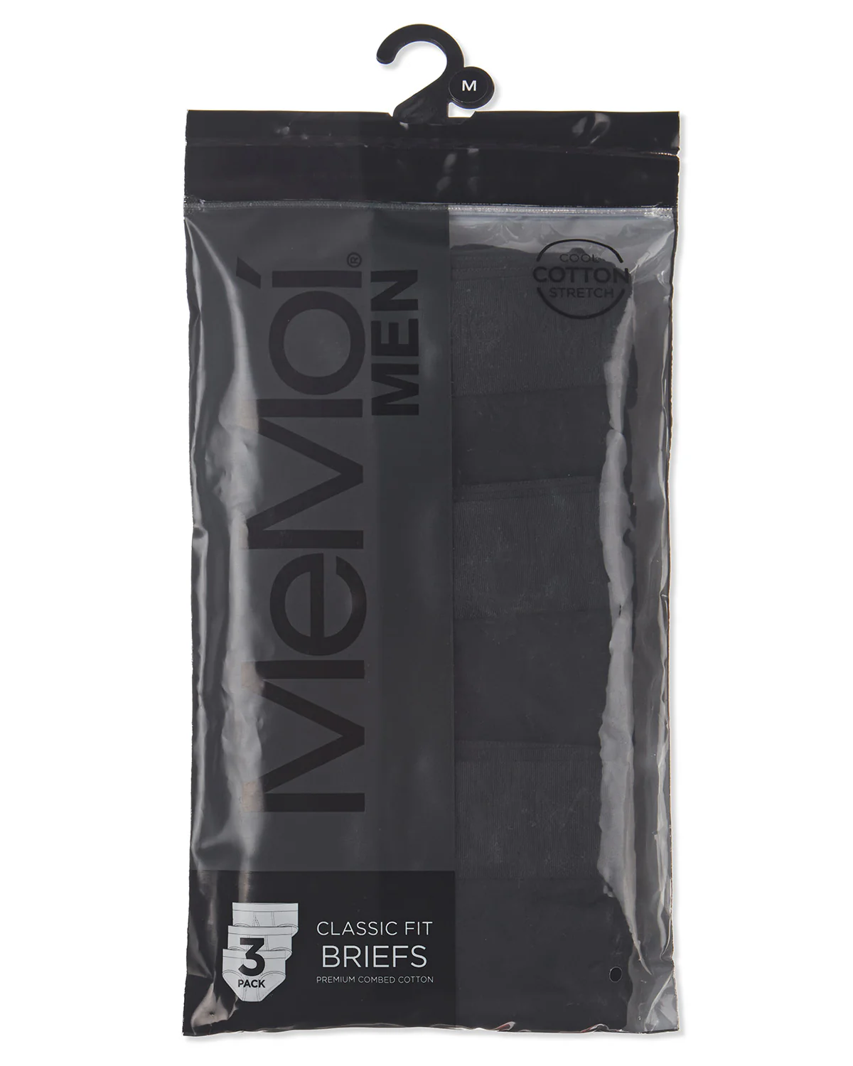 3 Pair Men's Cool Cotton Stretch Classic-Fit Tag-Free Briefs – Image 5