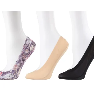 Women's 3 Pair Pack Lovely Lace No Show Liner Socks