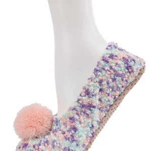 Popcorn Pom-Pom Non-Slip Slippers