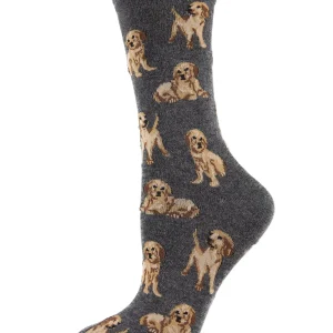 Golden Retriever Bamboo Blend Crew Socks