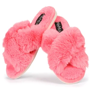 Women's Beverly Faux Fur Memory Foam Plush Slipper