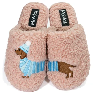 Womens Doggone Silly Hard Bottom Plush Slippers