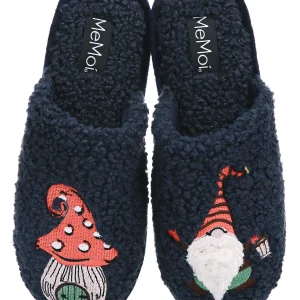Women's Gnome & Mushroom Hard Bottom Plush Slippers