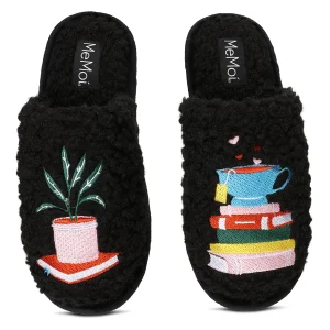 Women's Book Club Plush Slippers